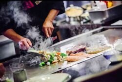 L&L Hibachi Chef Griddle Cooking